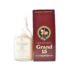 Highland Queen Grand 15 Year Old 1970s Whisky in Original Packaging - 70 Proof 26 2/3 FL. OZ