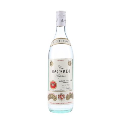 Bacardi Carta Blanca Bottled 1970s - 40% 75.7%