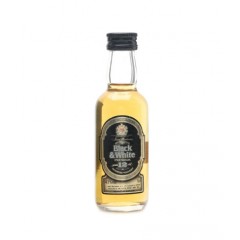 Black & White 12 Year Old Premium Scotch Whisky Miniature - 43% 5cl