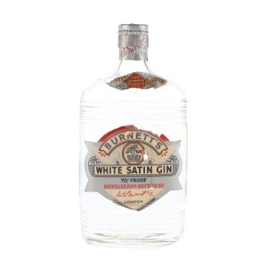 Sir Robert Burnetts White Satin Spring Cap 1950s Gin - 40% 37.5cl