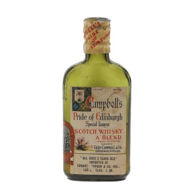 Campbells Pride Of Edinburgh 7 Year Old Bottled 1930s Edward Simpson & Co. Inc. Miniature - 43% 4.7cl