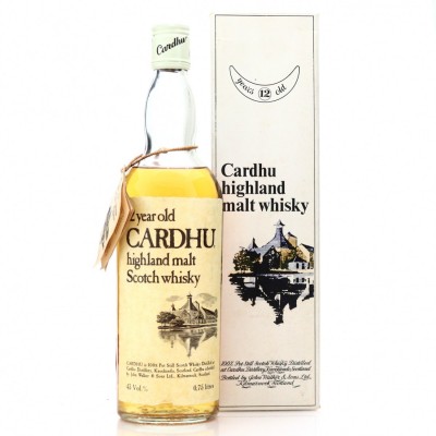 Cardhu 12 Year Old John Walker and Sons 1970s Kupferberg Import - 43% 75cl