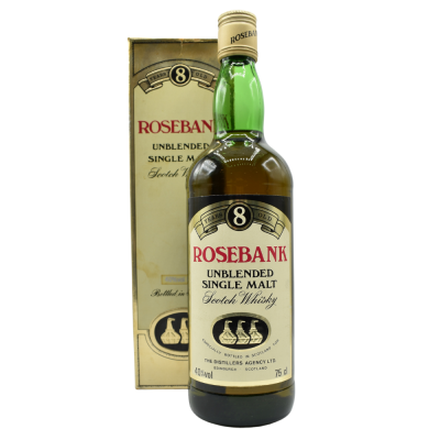 Rosebank 8 Year Old 1980s Distillers Agency - 40% 75cl