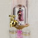 Gin Scottish Bagpiper & 2 Shot Glasses Decanter - 35cl (Stylish Whisky)  40%