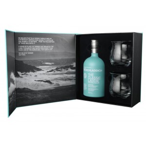 Bruichladdich Classic Laddie Gift Pack - 70cl Bottle with 2 Glasses
