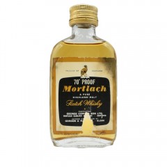 Mortlach 70 Proof Bottled 1970s Gordon & MacPhail Whisky Miniature - 40% 5cl