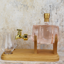 Gin Barrel and 2 Glasses with Tap Decanter - 350ml (Stylish Whisky) 40%
