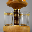 Fisherman Figure Tap and 2 Glasses Whisky Decanter - 350ml (Stylish Whisky) - 40%