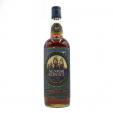 Senior Service Double Black Demerara Rum Bottled 1970s - 40% 75.7cl