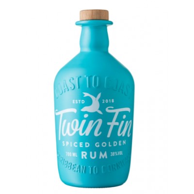 Twin Fin Spiced Golden Rum - 38% 70cl