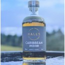 Halls Spiced Caribbean 3 Year Old Rum - 43% 70cl