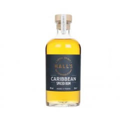 Halls Spiced Caribbean 3 Year Old Rum - 43% 70cl