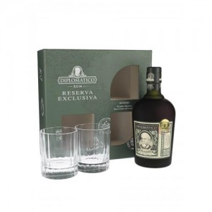 Diplomatico Reserva Exclusiva Old Fashioned Bottle & Glass Gift Pack