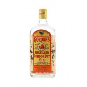 Gordons Dry Gin Bottled 1970s - 43.4% 75.7cl