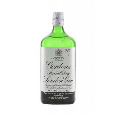 Gordons Special Dry London Gin Bottled 1970s - 40% 75.7cl