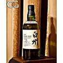 Hakushu 12 Year Old Single Japanese Malt Whisky - 70cl 43%