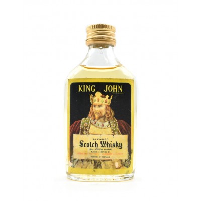 King John Blended Scotch Whisky 100% Scotch Miniature - 40% 5cl