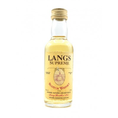 Langs Supreme 70 Proof Scotch Whisky Miniature - 40% 5cl