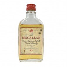 Macallan 10 Year Old Gordon & MacPhail 70 Proof Whisky Miniature - 40% 4cl