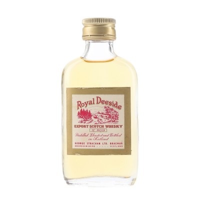 Royal Deeside Bottled 1960s George Strachan Ltd Whisky Miniature - 40% 5cl