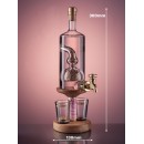 Gin Barley Tap and Two Glasses Decanter - 350ml (Stylish Whisky) 40%