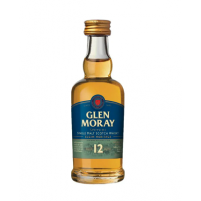 Glen Moray 12 Year Old Whisky Miniature - 40% 5cl