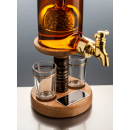 Barley Tap and Two Glasses Whisky Decanter - 350ml (Stylish Whisky) 40%
