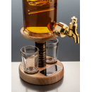Fisherman Figure Tap and 2 Glasses Whisky Decanter - 350ml (Stylish Whisky) - 40%
