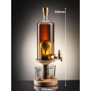 Golf Ball on Tee with Tap and 2 Glasses Whisky Decanter - 350ml (Stylish Whisky) - 40%