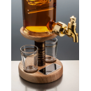 Hunter Figure Tap & 2 Glasses Whisky Decanter - 350ml (Stylish Whisky) 40%