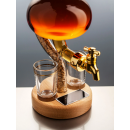 Pot Still Tap and 2 Glasses Whisky Decanter  - 350ml (Stylish Whisky) 40%