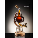 Pot Still Tap and 2 Glasses Whisky Decanter  - 350ml (Stylish Whisky) 40%