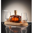 Mini Whisky Barrel and Two Glasses Whisky Decanter (Stylish Whisky) - 40% 200ml