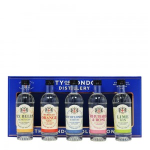 City of London Distillery Gin Taster Selection Box - 5x5cl 41%