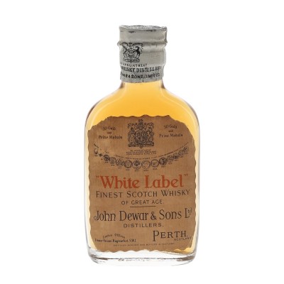 Dewars White Label Spring Cap Bottled 1940 Miniature - 40% 5cl