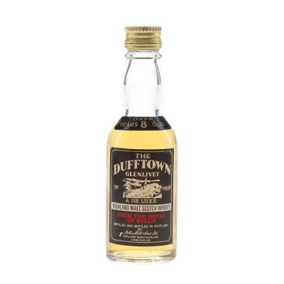 Dufftown Glenlivet Over 8 Year Old 1970s Miniature - 40% 5cl