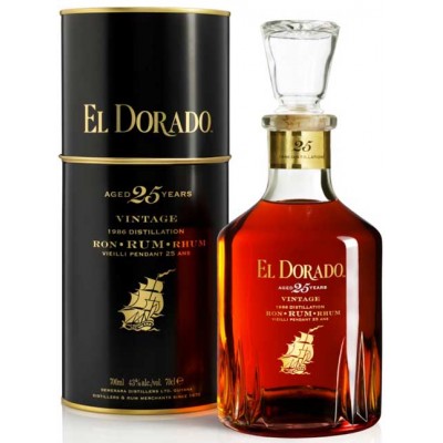 El Dorado 25 Year Old Rum - 70cl 43%