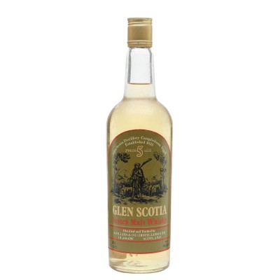 Glen Scotia 5 Year Old 1970s Whisky - 75cl 70 Proof