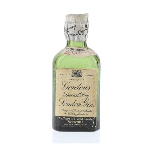 Gordons Special Spring Cap Bottled 1940s-1950s  Dry London Gin Miniature - 5cl