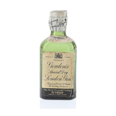 Gordons Special Spring Cap Bottled 1940s-1950s  Dry London Gin Miniature - 5cl