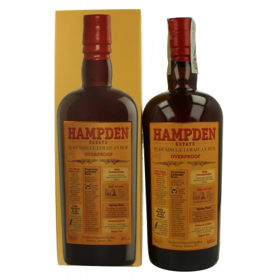 Hampden Estate Overproof Pure Single Jamaican Rum - 70cl 60%