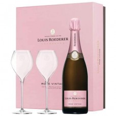Louis Roederer Rose Champagne & Glass Gift Box - 75cl 12%