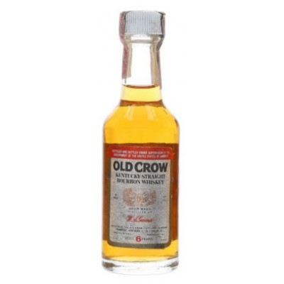 Old Crow 6 Year Old Bottled 1970s-1980s Miniature - 5cl 43%