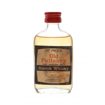 Old Pulteney 8 Year Old 70 Proof Whisky Miniature - 5cl