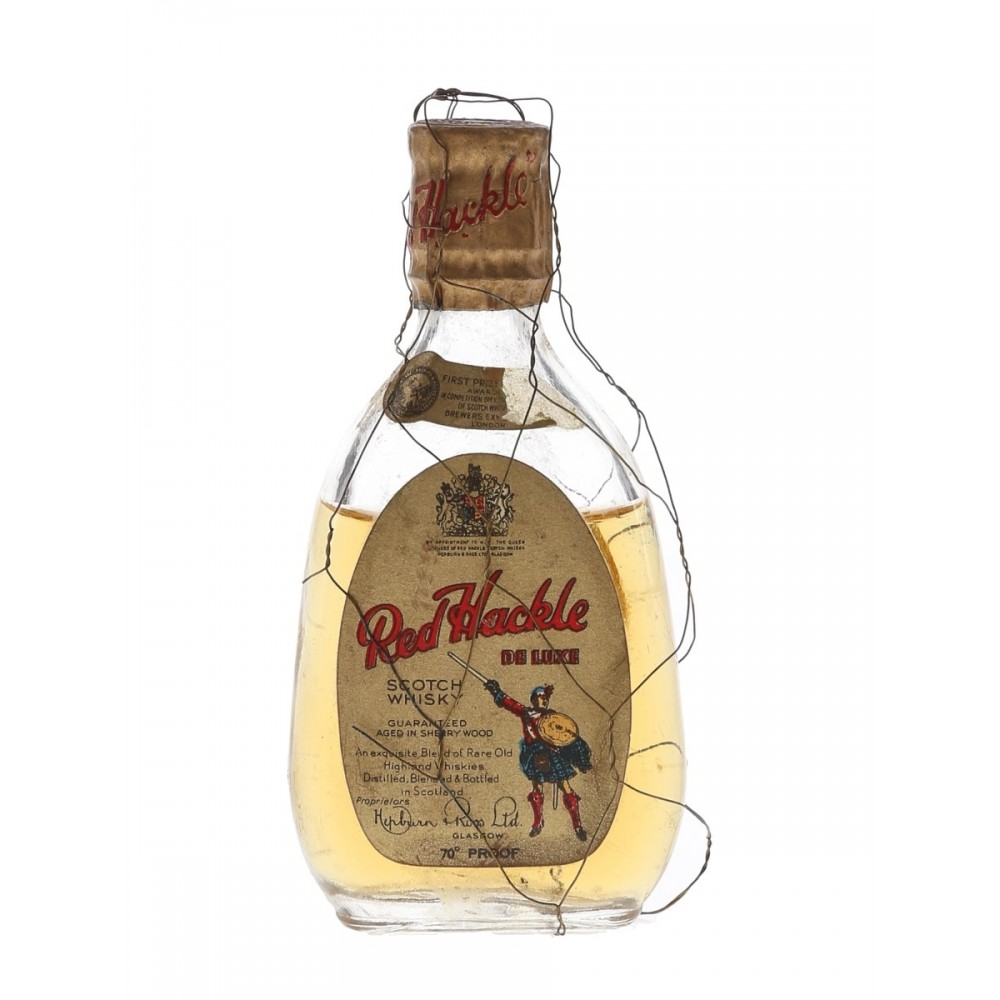 Joseph Banks arrestordre Downtown Red Hackle De Luxe Scotch Whisky Miniature - 5cl 70 Proof