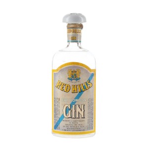 Red Hills Dry London Gin Bottled 1950s Buton Gin - 45% 75cl