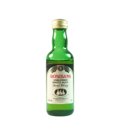 Rosebank 8 Year Old 1980s Whisky Miniature - 40% 5cl