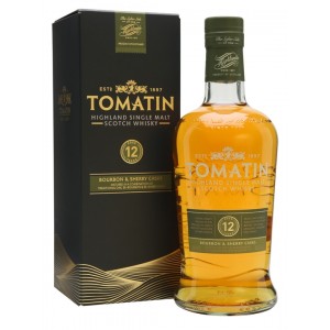 Tomatin 12 Year Old Bourbon & Sherry Cask Finish - 70cl 43%