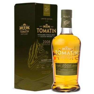 Tomatin 12 Year Old 2008 Sauternes Cask - 46% 70cl