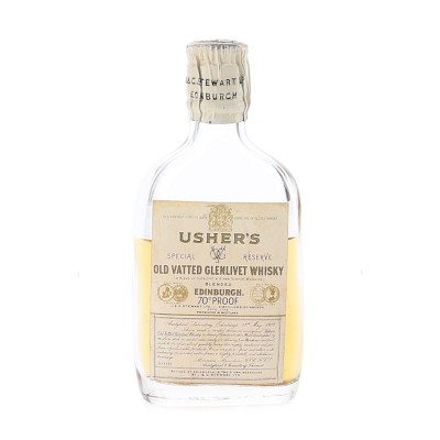 Ushers Old Vatted Glenlivet Bottled 1950sMiniature - 5cl 40%